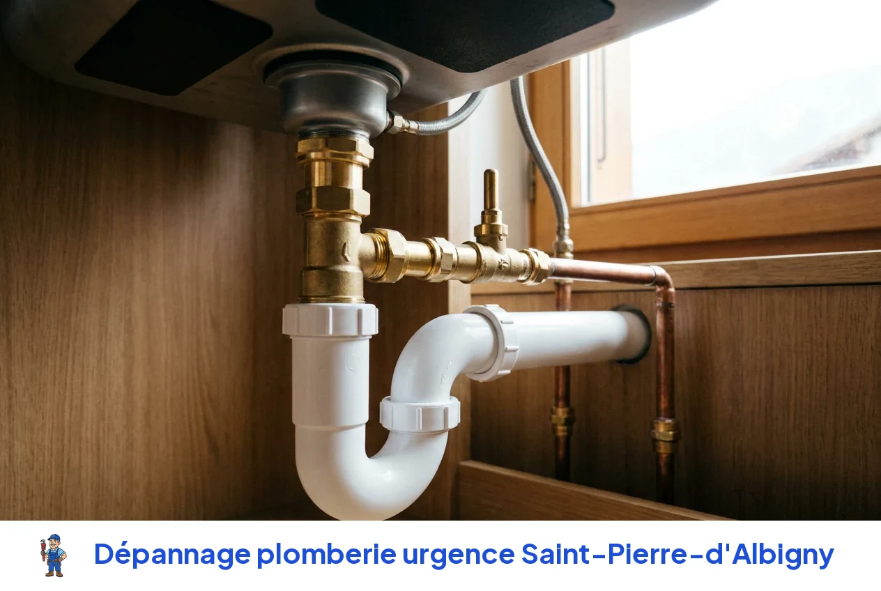Dépannage plomberie urgence à Saint-Pierre-d'Albigny