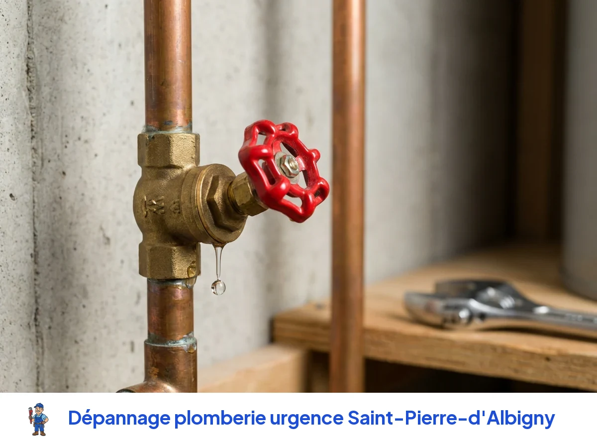Dépannage plomberie urgence à Saint-Pierre-d'Albigny