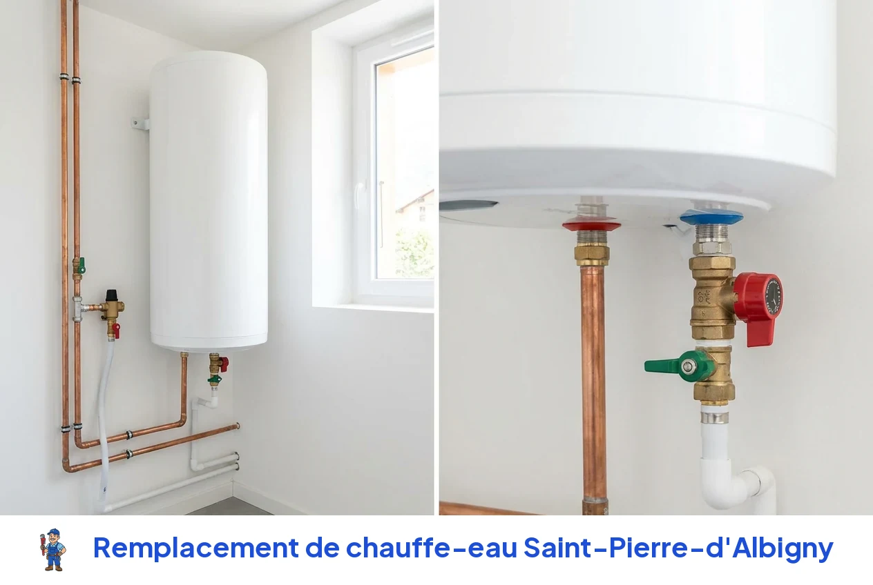 Remplacement de chauffe-eau à Saint-Pierre-d'Albigny