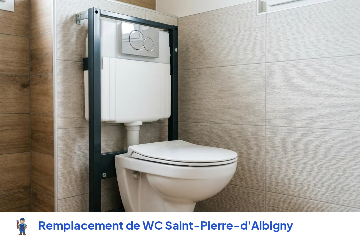 Remplacement de WC à Saint-Pierre-d'Albigny