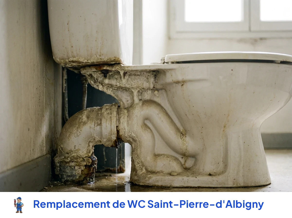 Remplacement de WC à Saint-Pierre-d'Albigny