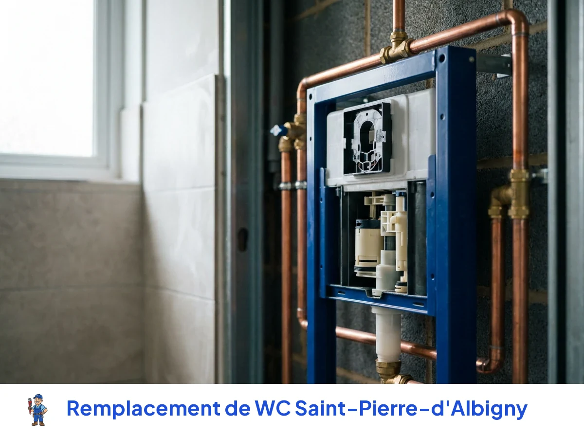 Remplacement de WC à Saint-Pierre-d'Albigny